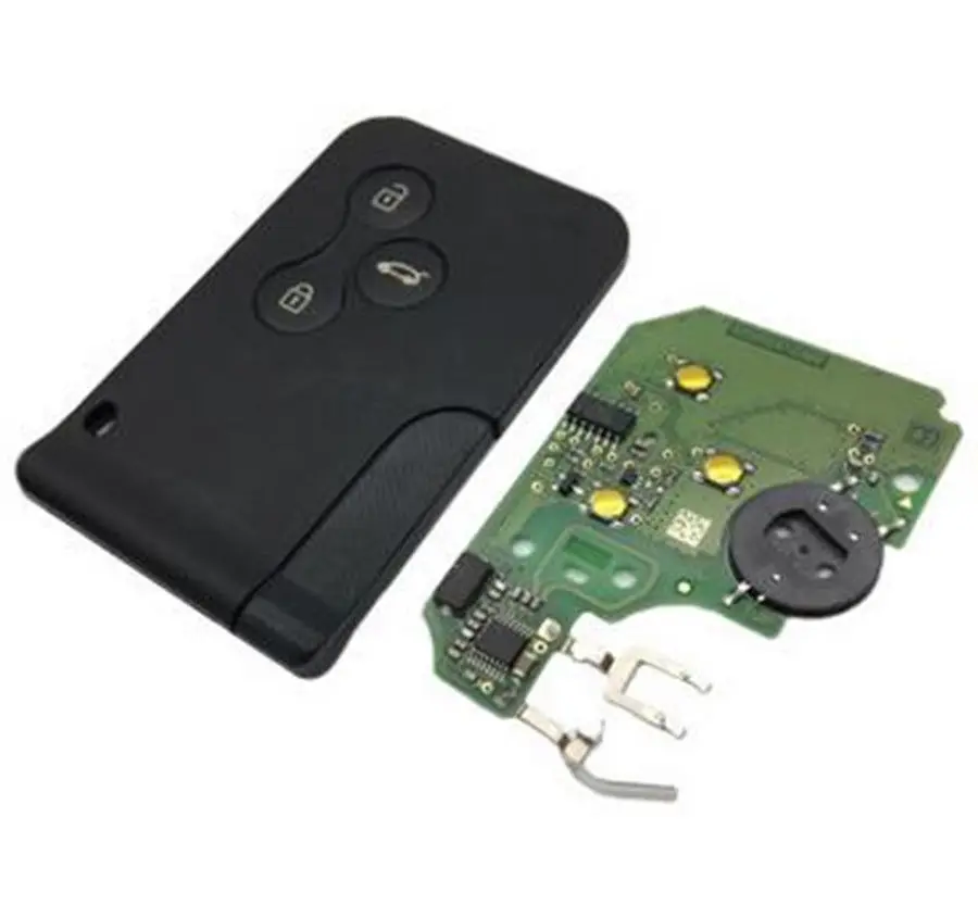 Remote Car Key Fob Case For Ren Megane II Scenic II Grand Scenic 2003-2008 3 Buttons PCF7947 Chip Smart Key Card