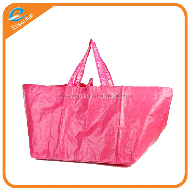 Waterproof customized big shopping bag woven material,big supermarket pp woven bag