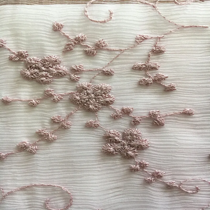 Шелковая ткань с вышивкой из Шанхая, Жоржет