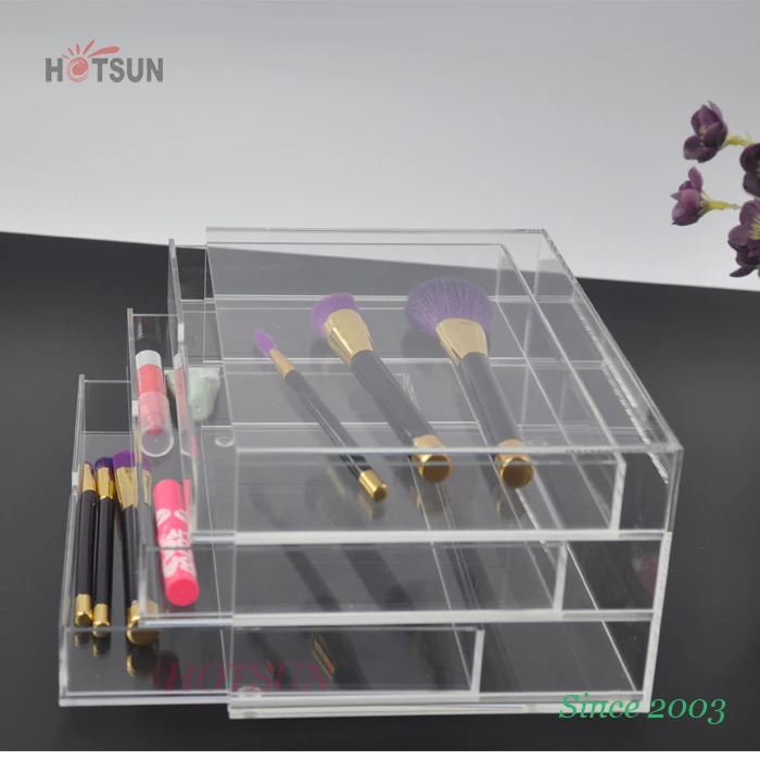 Clear Acrylic Makeup Organizer Acrylic Storage Box for Cosmetics