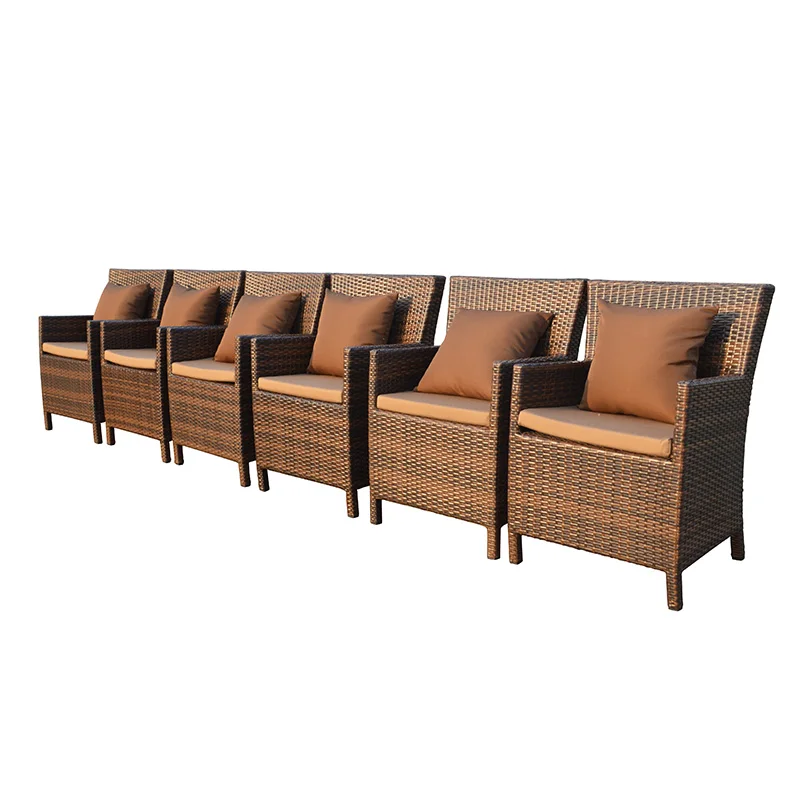 Уличный алюминиевый стул для любой погоды, стул из ротанга для отдыха