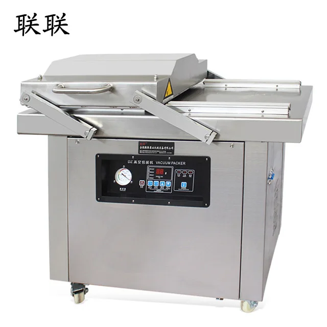 
automatic double chamber textile vacuum packing machine 