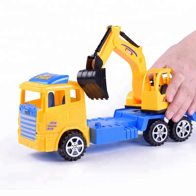 
Kids Playing Mini Toy Car Grab Excavator Toy Car With Friction Motor 