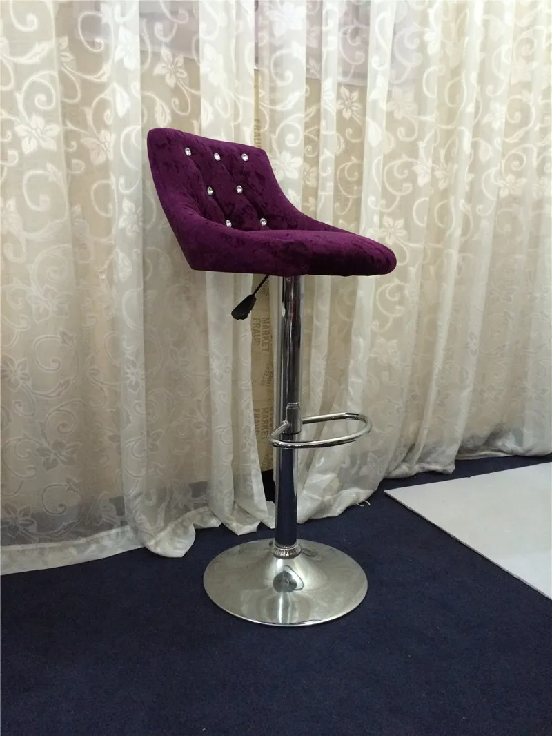 Leather/fabric kitchen design colorful swivel bar chair