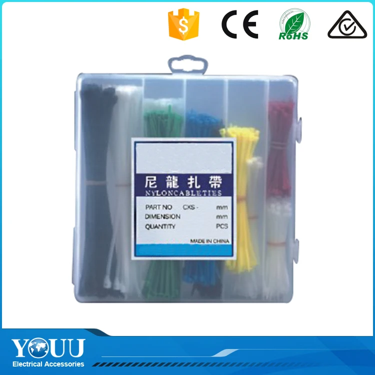 YOUU Direct Buy Китай Электрические Кабельные Стяжки Нейлон OEM Размер Дешевой Цене Электроустановочные изделия Производителей