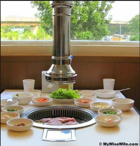 Tabletop Charcoal Indoor barbecue grill Korean bbq