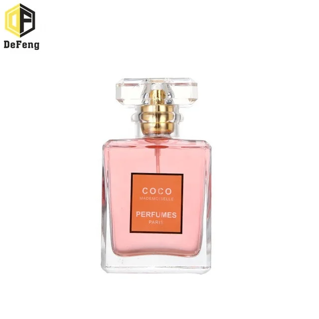 
Perfume glass bottle 30ml 50ml 100ml atomizer perfume bottle spray square COCO perfume bottle 