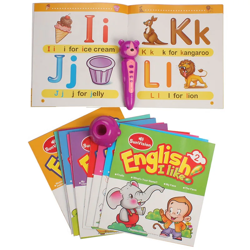 Kids Early Learning Toys  English I like 12 with digital OID talking pen