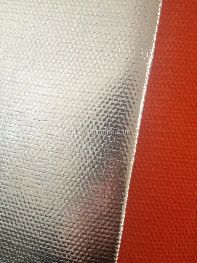 fire resistant alu foil glassfibre fabric
