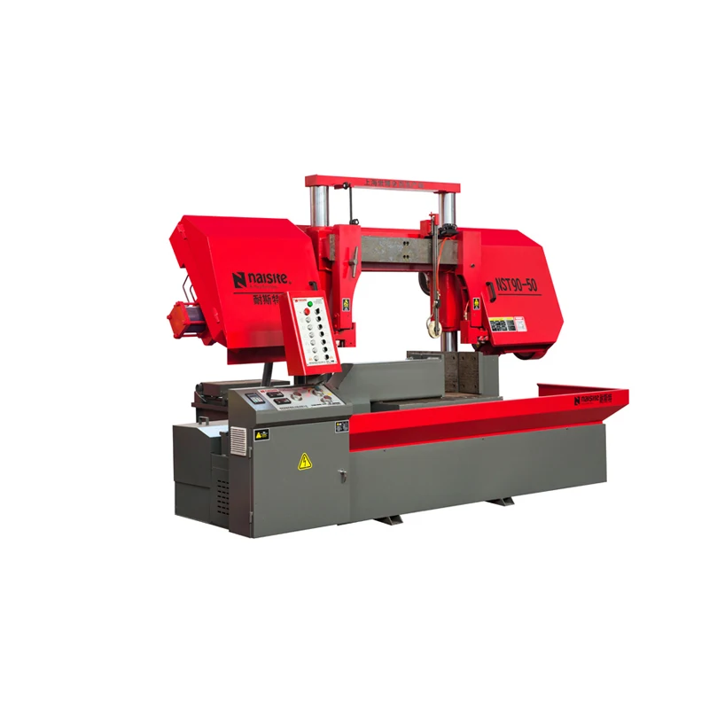 NST-9050 heavy duty hydraulic worktable high powerful square bar tube iron cutting metal cut saw