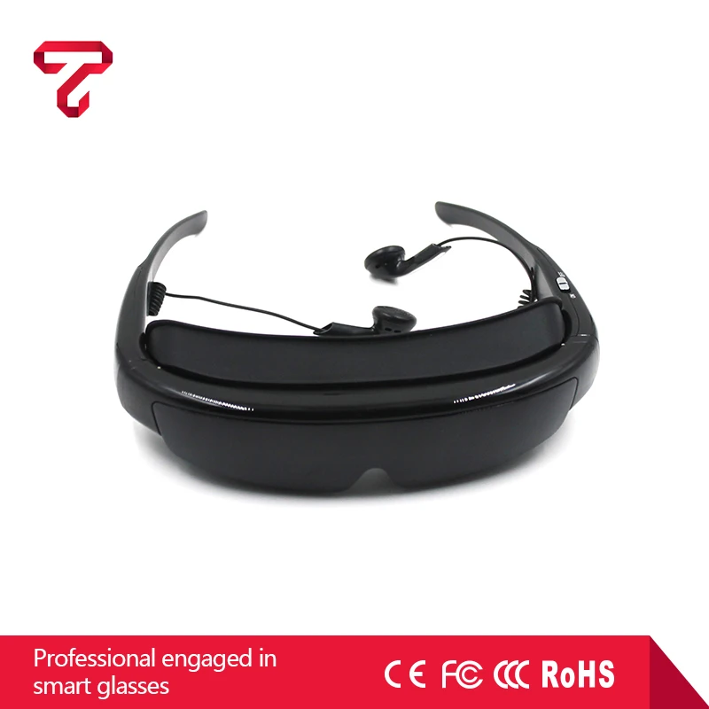 
V100 HD 98 Inch 3D hot video glasses connect to PC and laptop 