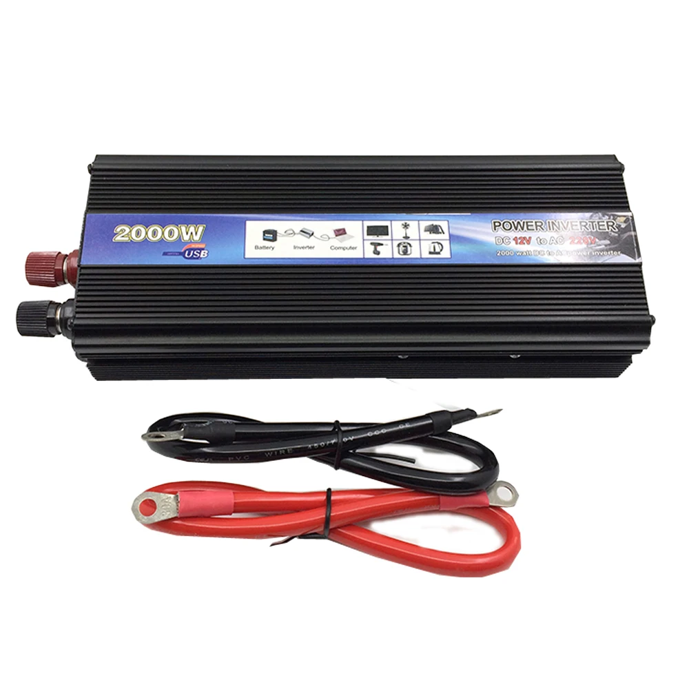 Преобразователь напряжения 12 В постоянного тока в 220 переменного автомобильный инвертор автомобиля USB адаптер преобразователь автомобильные дорожные инверторы помещаются ниже 800 Вт