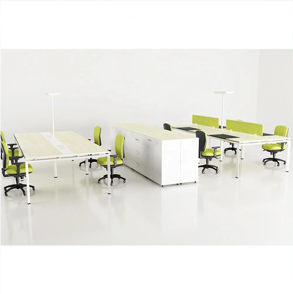 China latest design multifunction office furniture counter workstation user computer table counter E0 level melamine board