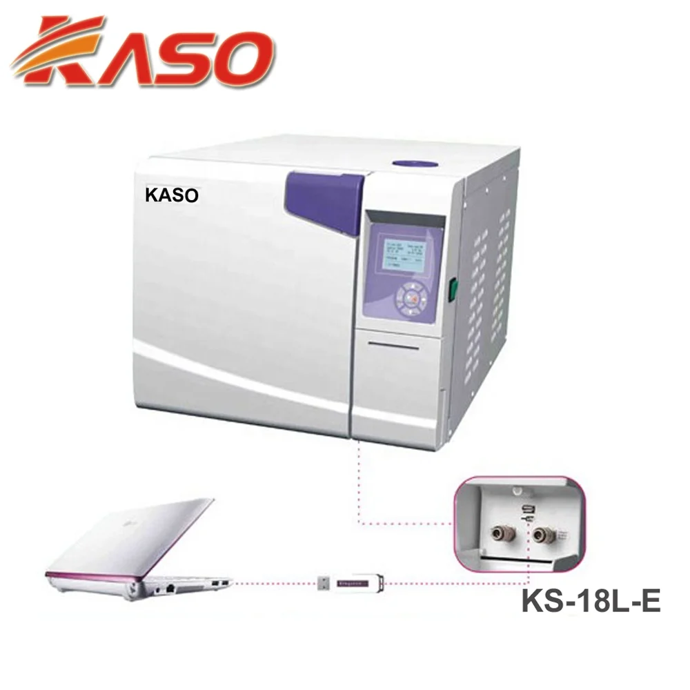 KASO CE B Class Best Price for Dental Autoclave with Printer KS-18L