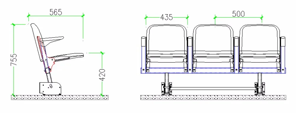 grandstand sport tribune mobile seating bleachers plastic seats for stadium