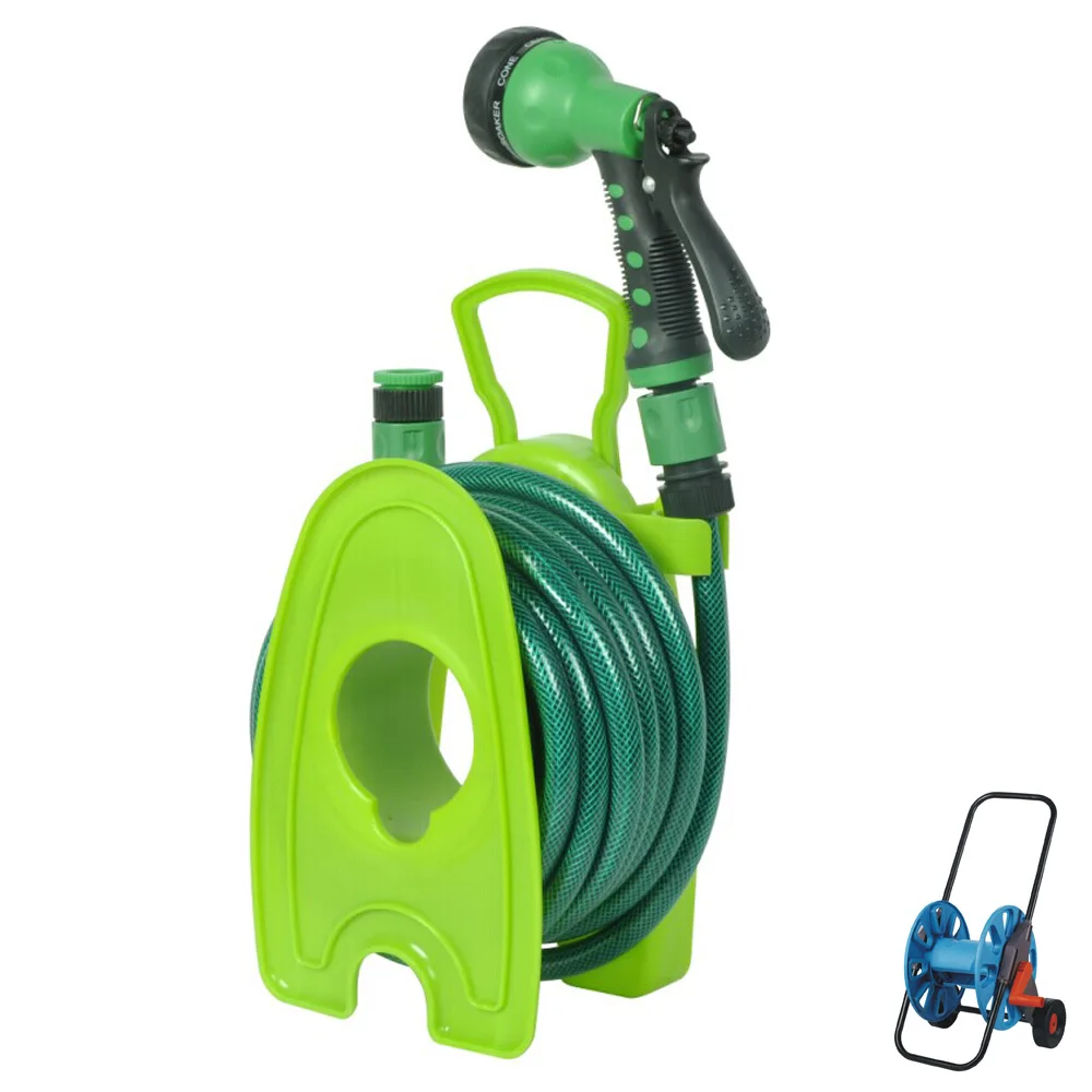 PVC garden hose, 7-function water spray gun with high pressure