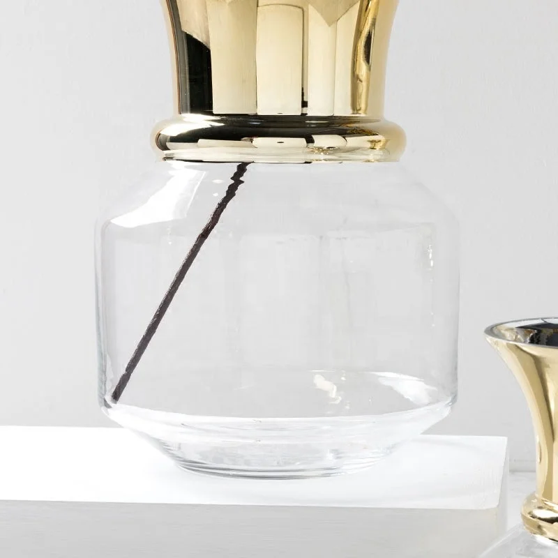 wholesale Home decor cheap crystal clear tall cylinder glass vase