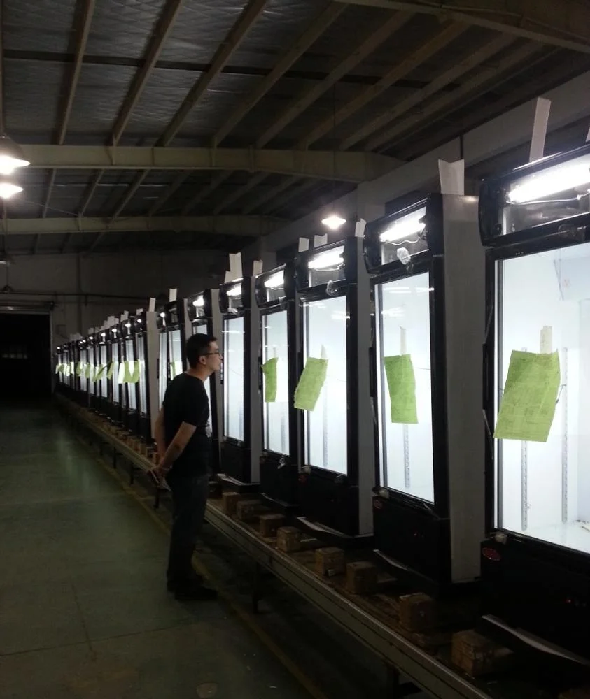 Plug in double glass door pepsi fridge 2 doors cola refrigerator with CE