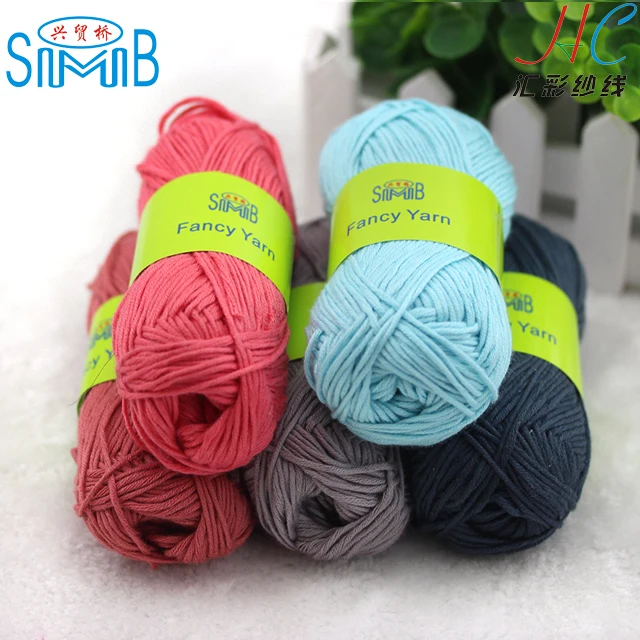
high quality dyed novelties bamboo crochet yarn for Hand Knitting Sweater or DIY Toy or spring summer sweater 