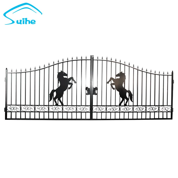Suihe  villa garden cottage country house animal design drill iron gate