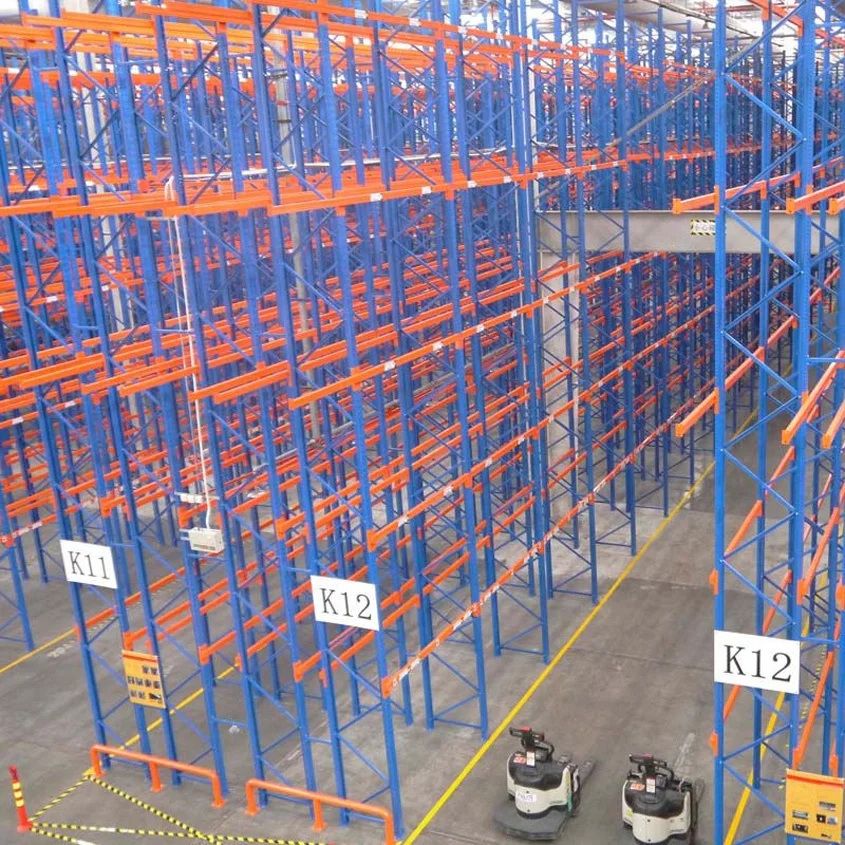 Heavy duty Q235B double deep racking with CE , ISO Certificate
