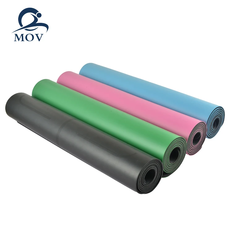 Factory price 5mm 4mm Anti slip  eco friendly  black pu rubber yoga mat