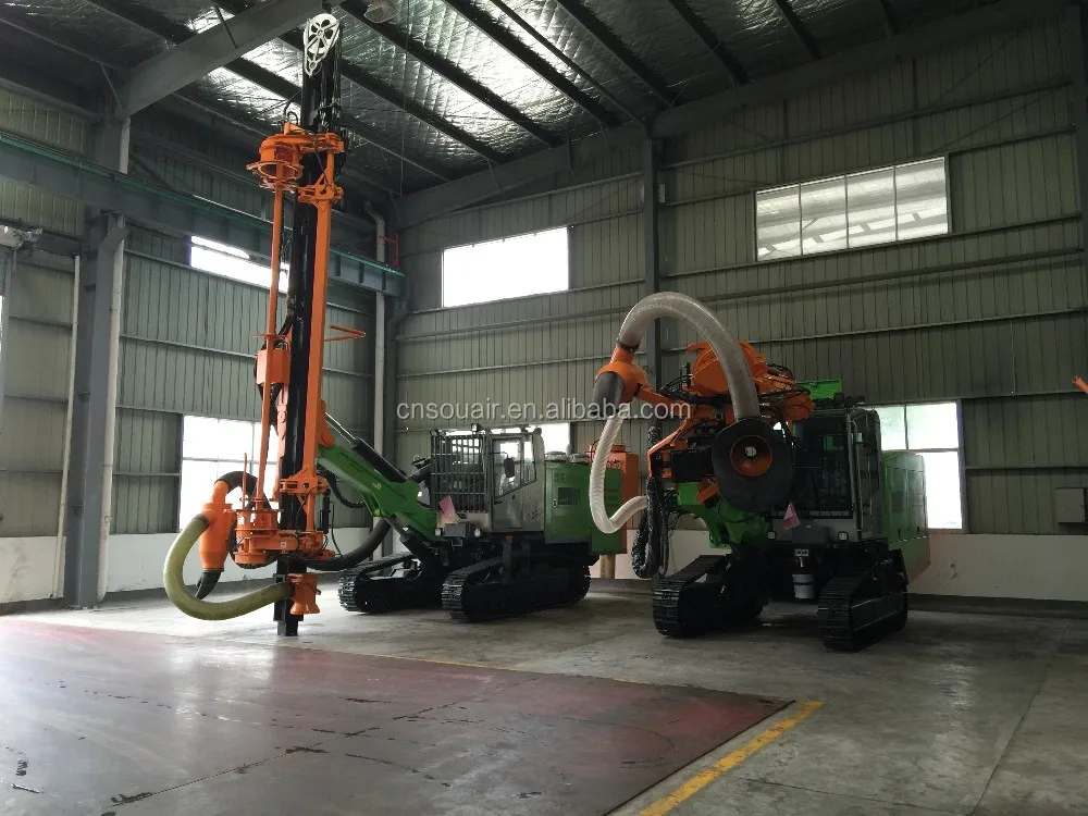 Blast hole Hydraulic Tophammer drill rig for quarry site mining project ZGYX650/660