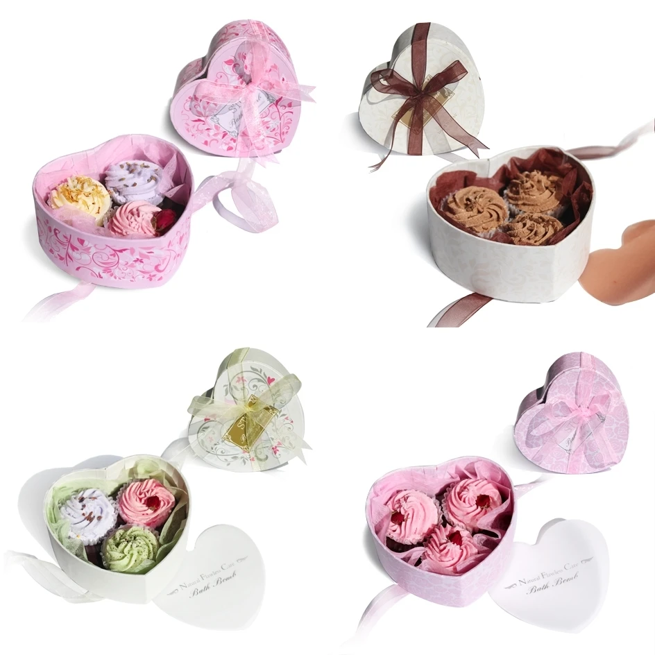 
Custom fragrance natural rich bubble relaxing bath bomb gift set handmade moisturizing spa cupcake bath fizzy 