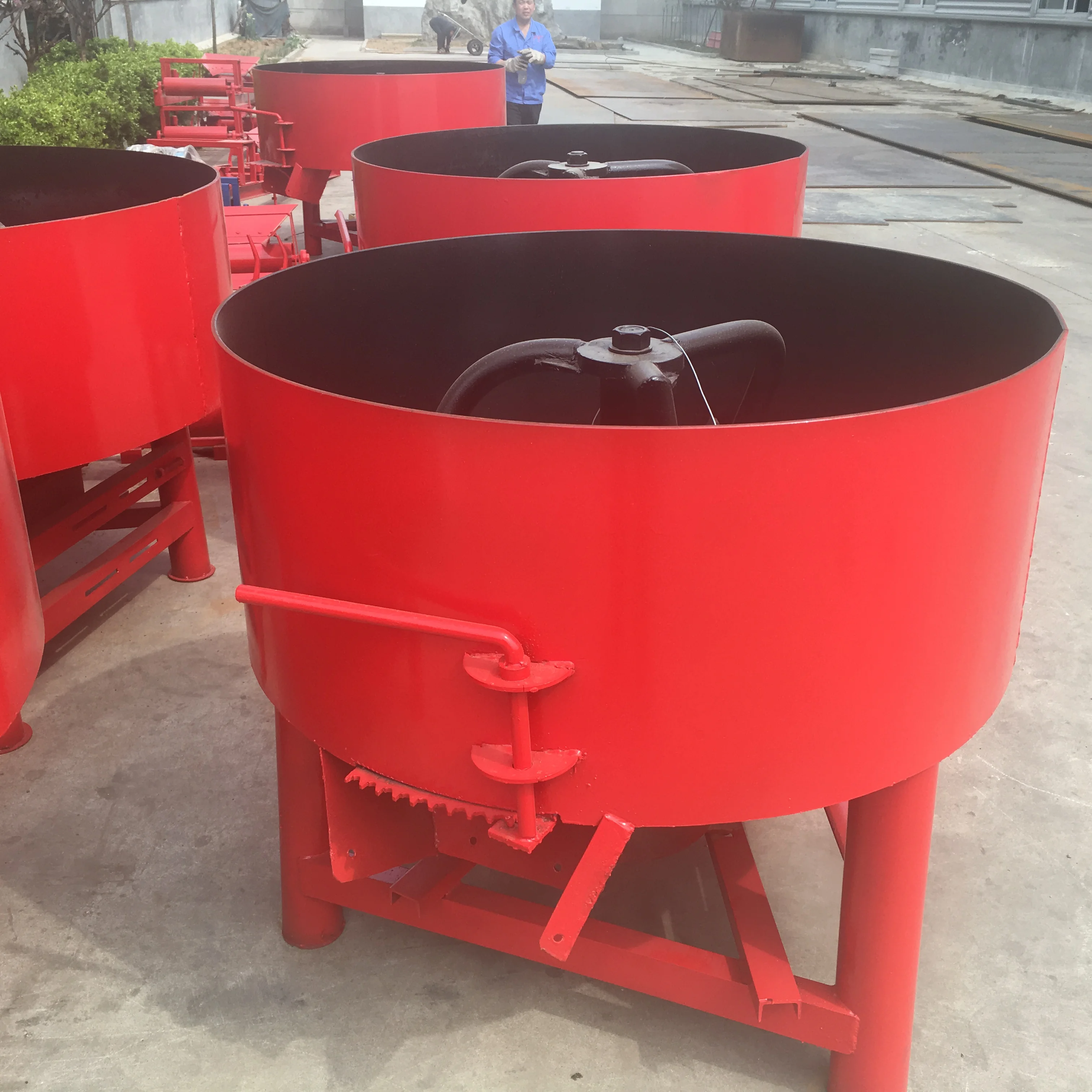 JQ500 concrete soil pan mixer machine price in pakistan