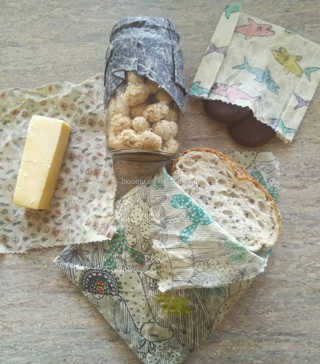 
Eco Friendly Reusable Beeswax Food Cloth Beeswax Fabric 
