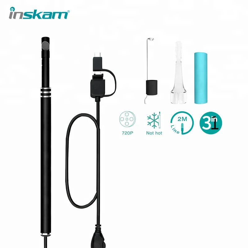 Новый 2018 720 P Черные Водонепроницаемые эндоскопа инспекционной камеры для телефона android