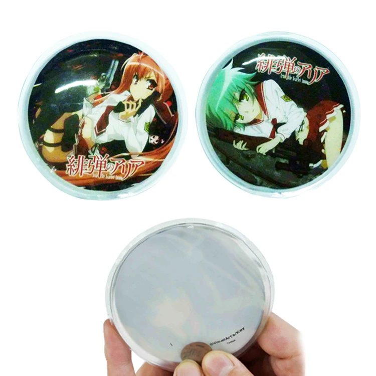 customized shape promotion medical hand warmers with metal disc gel hot pad