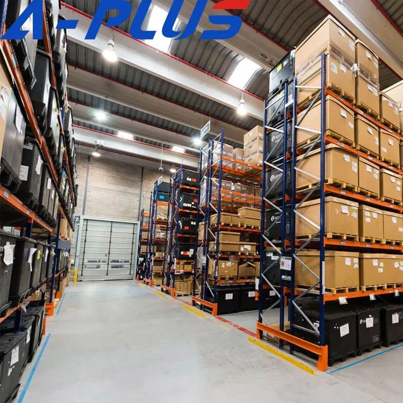 APLUS A-PLUS склад для тяжелого режима работы стальной поддон стеллажи двойной глубокий с паллетными стеллажами
