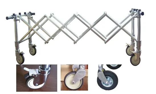 THR-CTF04 Funeral products coffin church trolley aluminum alloy church truck for casket