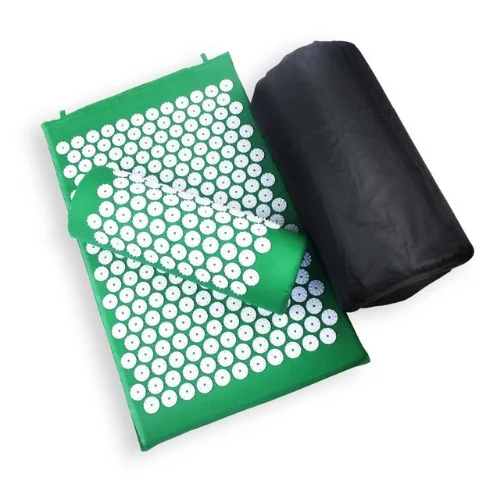 
 Acupressure Mat and Pillow Set for Back/Neck Pain Relief and Muscle Relaxation  