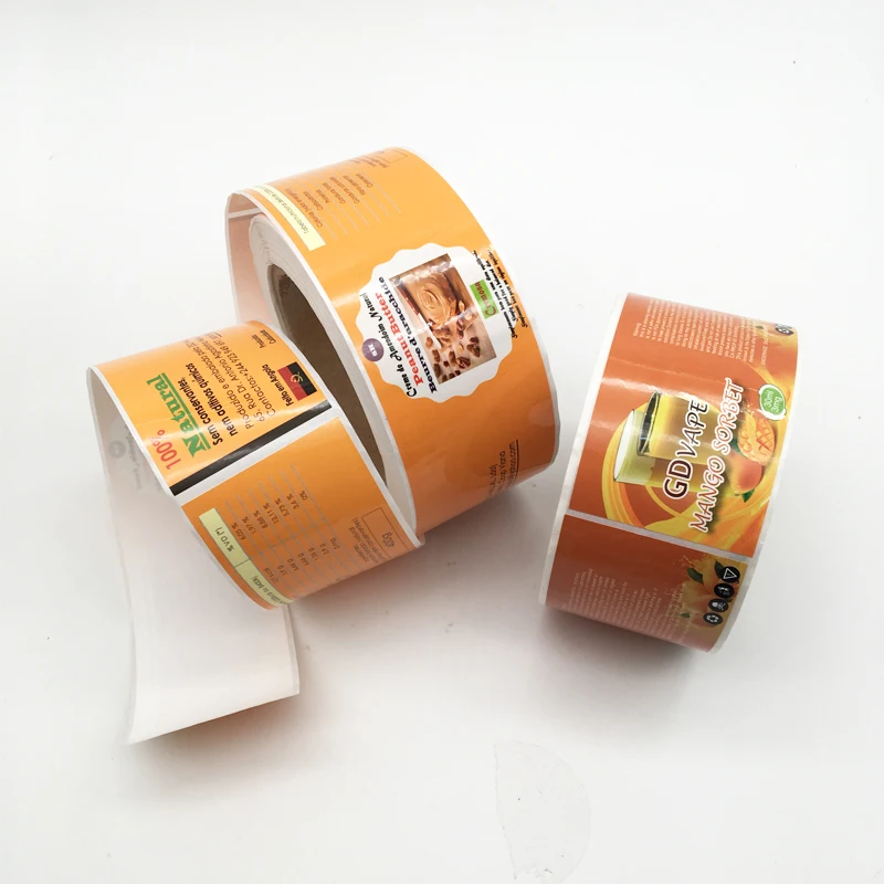 Self Adhesive Paper Milk Glass Bottle Seal Labels Sticker Printing