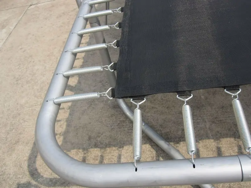 big outdoor square trampolines with safety net