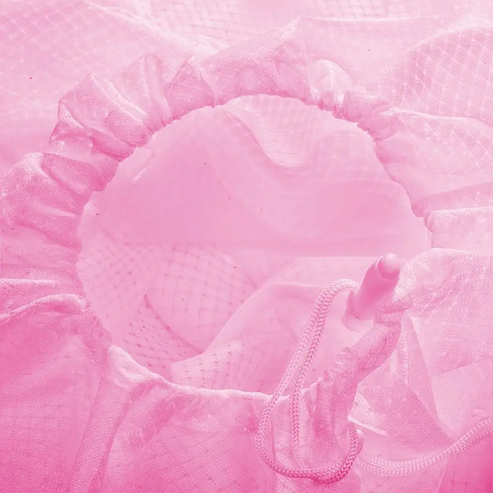 
Pink arge laundry bag drawstring closure heavy duty durable laundry bag travels,home storage,college dorms mesh laundry bags 