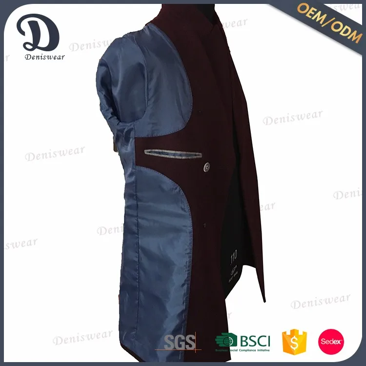 Top sale men long winter warm wool men coat