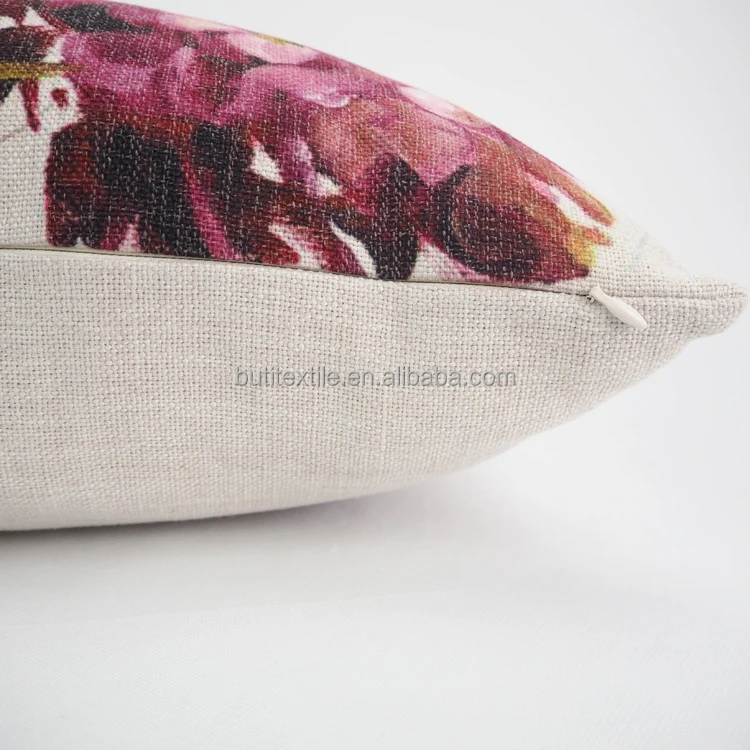 
New design printed custom sofa home decorative lumbar back support cushion covers 