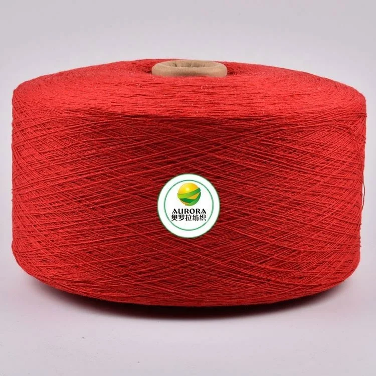 
High quality dyed color cotton blended yarn for weaving for blanket 800CN 