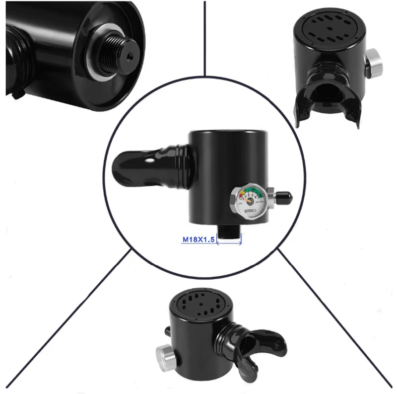 Handheld Mini Scuba Tank Hookah Cylinder Underwater Breathing Device