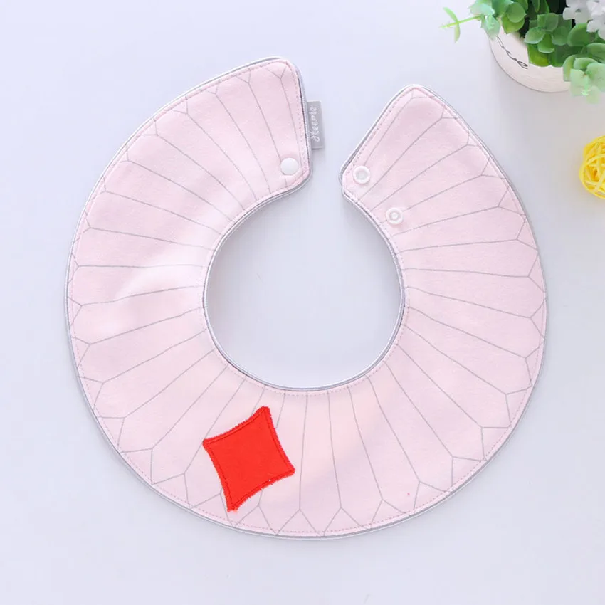 
New Baby circular Rotating Bib Four Playing Cards Patterns Saliva Towel Super Absorbent Baby Cloth Cotton baby Bib Eating Pocket 
