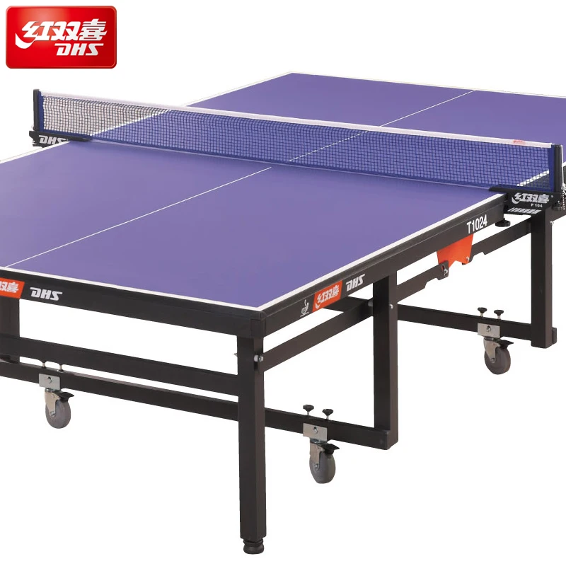 
T1024 25mm ittf approved professional moveable and foldable DHS indoor pingpong table tennis table 