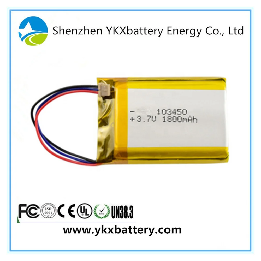 103450 3.7V 1800mah Super low temperature lithium polymer battery