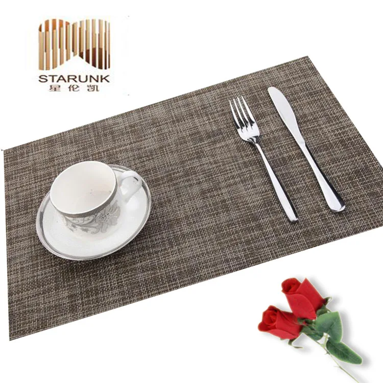 Eco-Friendly Factory Price Custom Color Table Mat Insulation Plastic Table Placemats