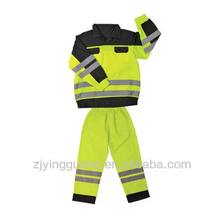 
100% Cotton Fabric Long Sleeves Safety Work Coverall With Reflective Tape Meet EN471 Class3,ANSI/ISEA Standard 