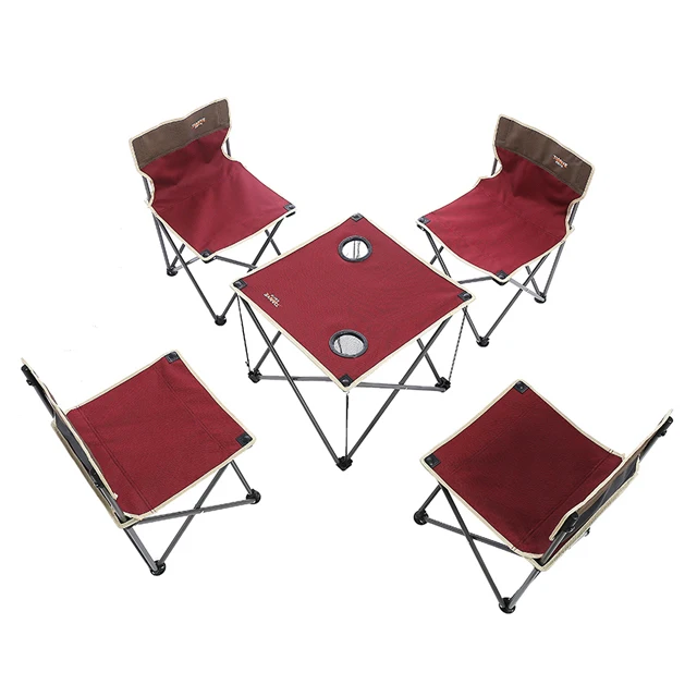 
outdoor furniture bbq folding metal kids picnic aluminium camping table and chairs set 