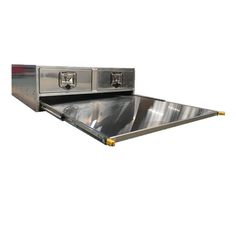 Aluminium Canopy Cargo Drawer Pullout Bench Drawer