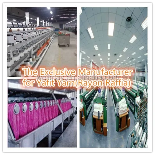 
Rayon raffia (YAFIT yarn) 4000D Dyed Hank factory supply 